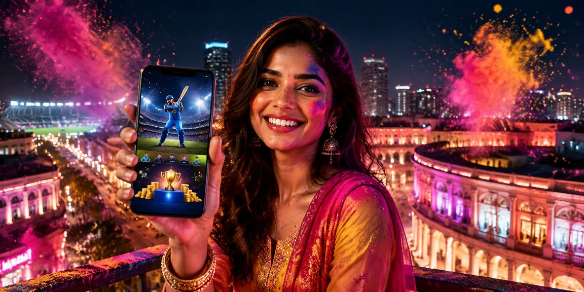 Sports enthusiasts betting on cricket in Delhi during Holi festival