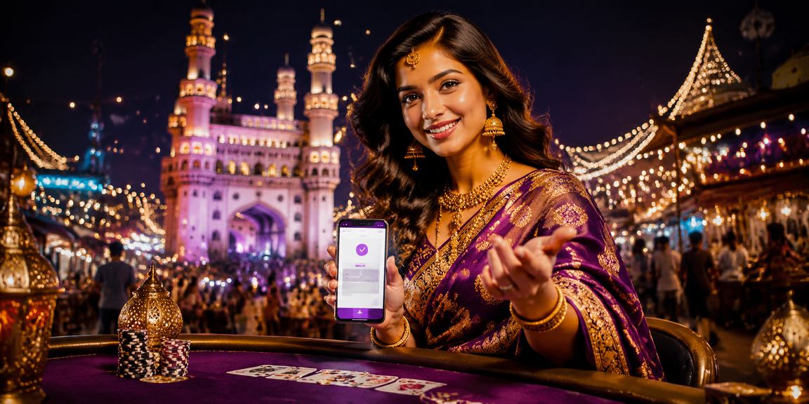 Teen Patti players at Hyderabad night market enjoying gameplay